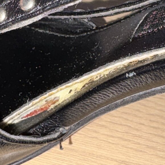 Steve Madden Studded Pumps Pointed Toe Black Leather US Size 7 M Y2K - Picture 14 of 15